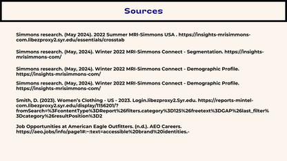 Mintel and Simmons Research Project